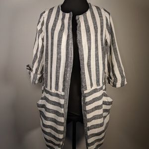 Anthropologie Eva Franco striped blazer Medium